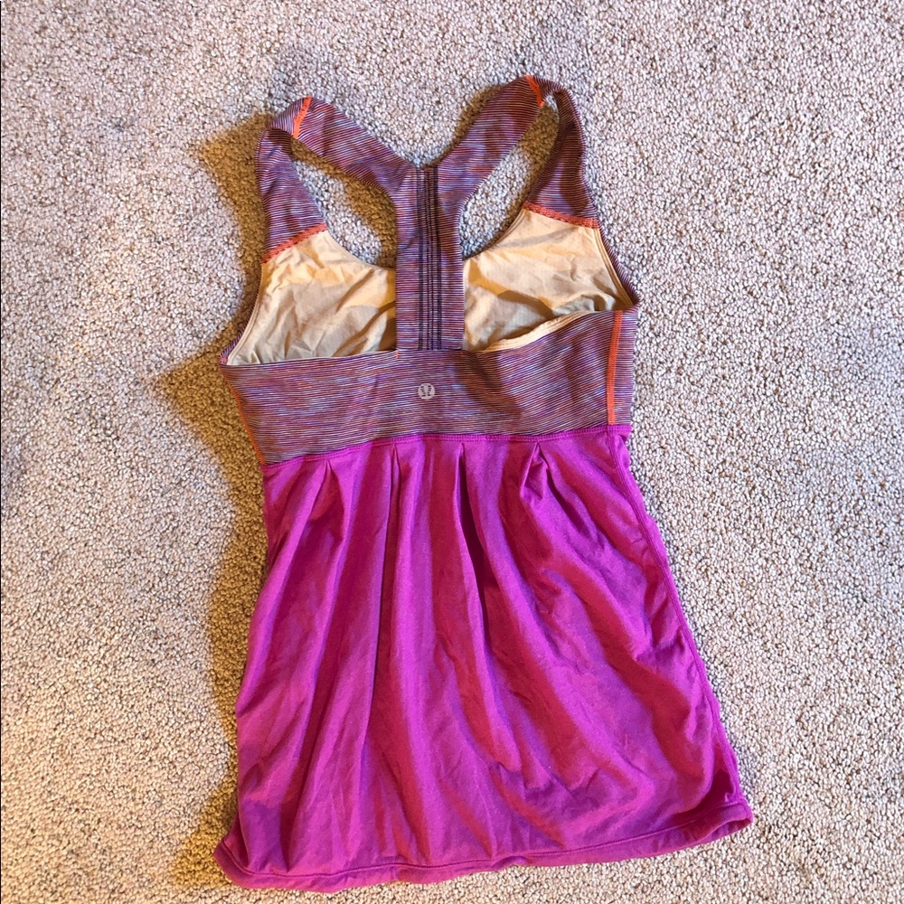 Lululemon sz 4 tank in purple! - Picture 5 of 5